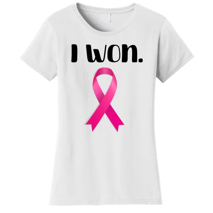 I Won Breast Cancer Awareness Strong Women's T-Shirt