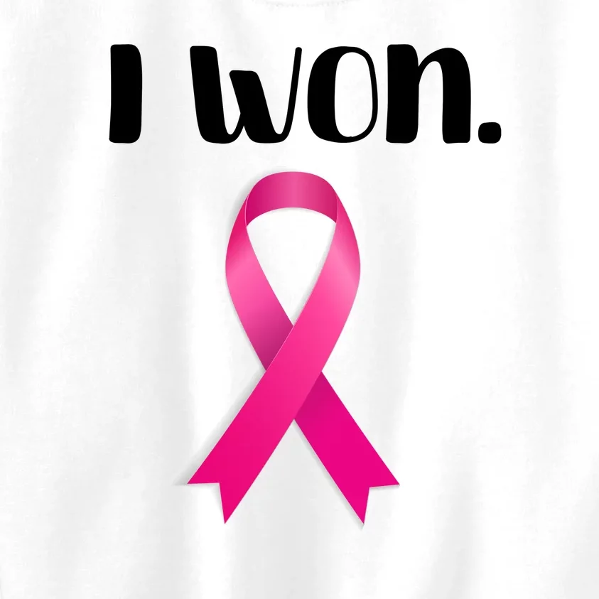 I Won Breast Cancer Awareness Strong Kids Sweatshirt