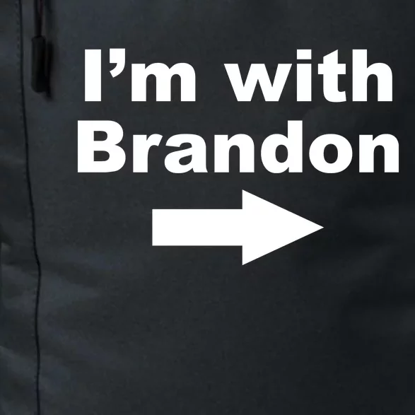 I'm With Brandon FJB Funny Anti Biden Chant Meme Daily Commute Backpack