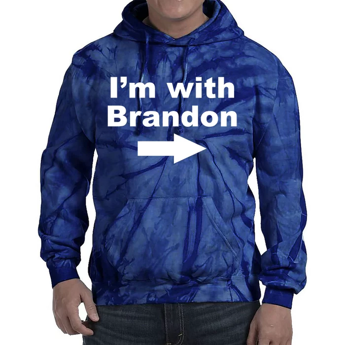 I'm With Brandon FJB Funny Anti Biden Chant Meme Tie Dye Hoodie