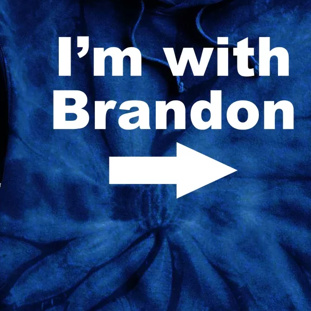 I'm With Brandon FJB Funny Anti Biden Chant Meme Tie Dye Hoodie