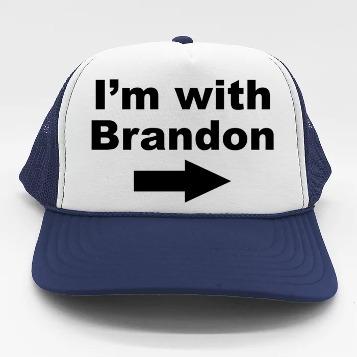 I'm With Brandon FJB Funny Anti Biden Chant Meme Trucker Hat