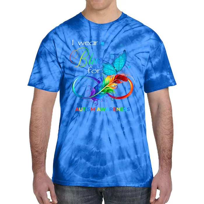 I Wear Blue for Autism Awareness Month  Wo Kid Shirt Tie-Dye T-Shirt