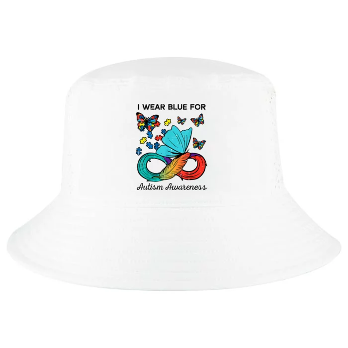 I Wear Blue For Autism Awareness Acceptance Women Cool Comfort Performance Bucket Hat