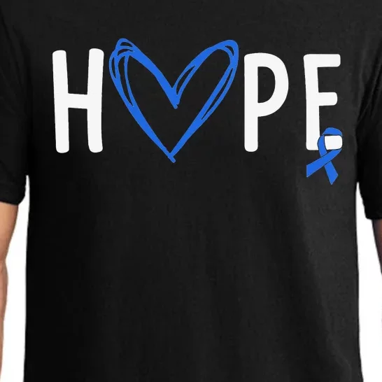 I Wear Blue For Child Abuse Awareness Month Blue Ribbon Pajama Set