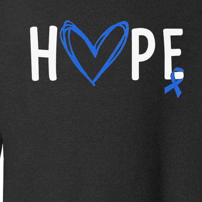 I Wear Blue For Child Abuse Awareness Month Blue Ribbon Toddler Sweatshirt