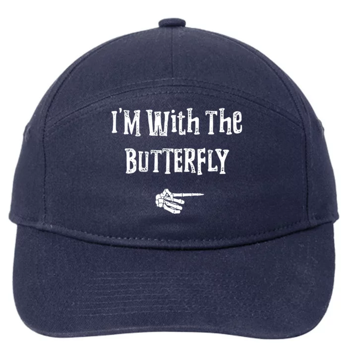 Im With Butterfly Halloween Costume Funny 7-Panel Snapback Hat