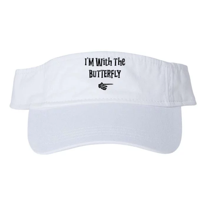 Im With Butterfly Halloween Costume Funny Valucap Bio-Washed Visor