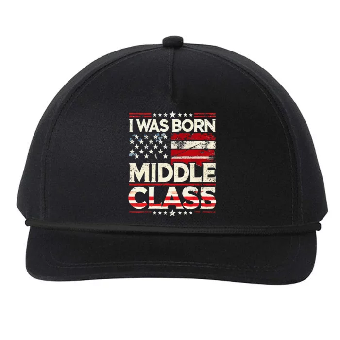 I Was Born In The Middle Class Trump America Snapback Five-Panel Rope Hat