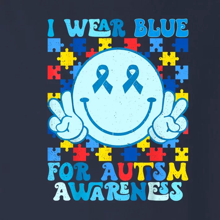 I Wear Blue For Autism Awareness Month Cute Puzzles Autism Gift Toddler Long Sleeve Shirt