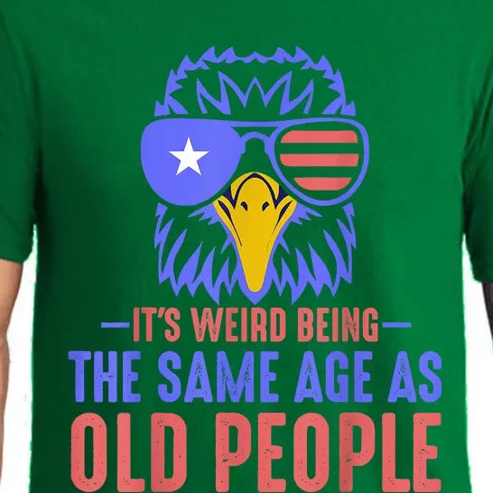 Its Weird Being The Same Age As Old People Funny Retro Pajama Set