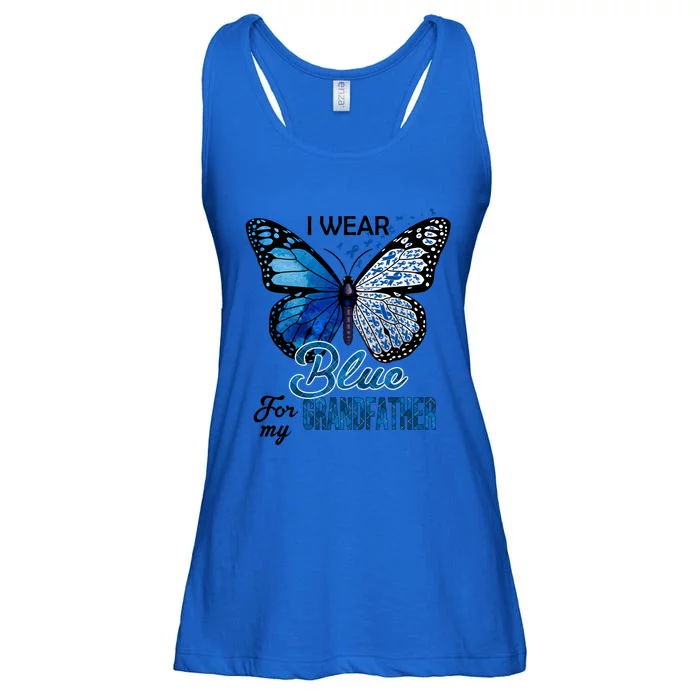 I Wear Blue For Grandfather Colon Cancer Awareness Gift Ladies Essential Flowy Tank