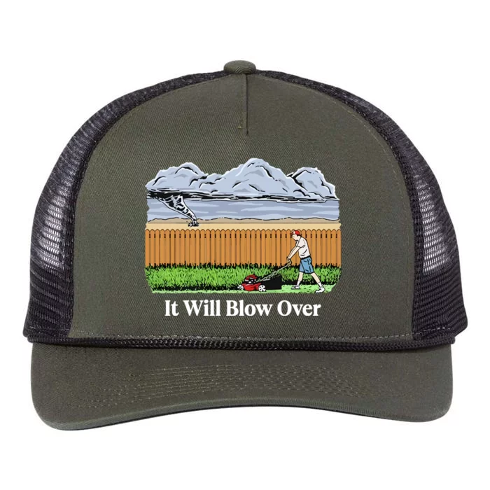 It Will Blow Over Retro Rope Trucker Hat Cap