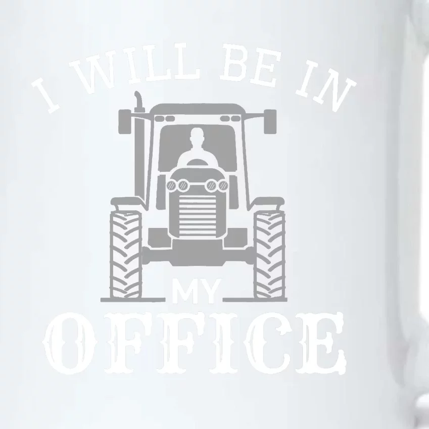 I will be in my office, tractor driver, farmer dad, farming Black Color Changing Mug