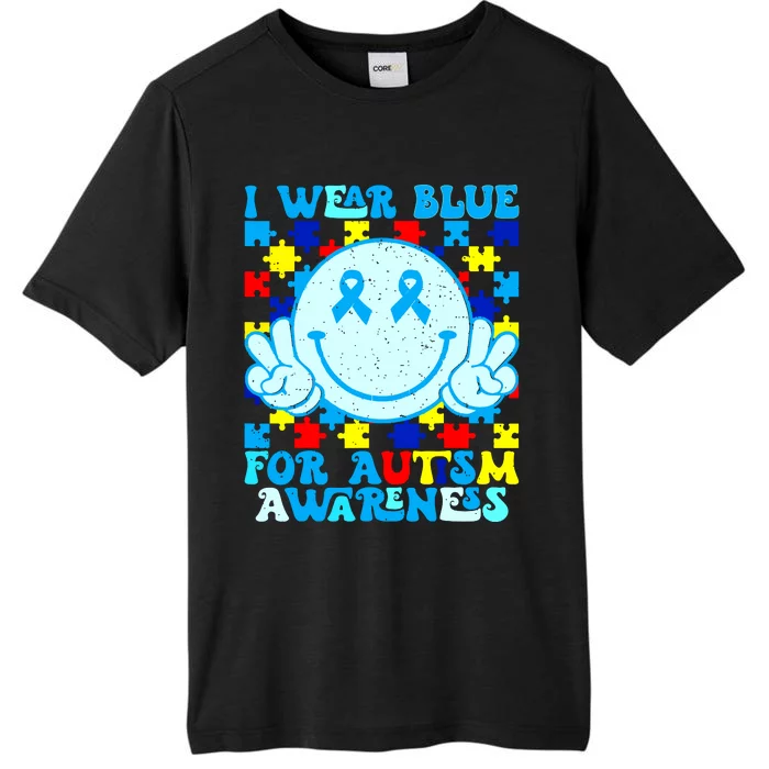 I Wear Blue For Autism Awareness Month Autism ChromaSoft Performance T-Shirt