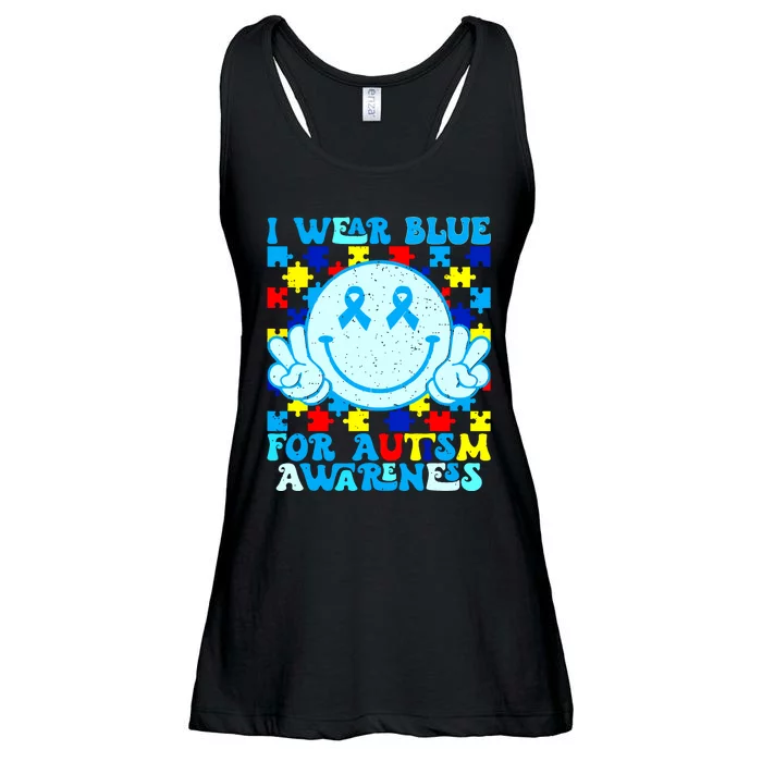 I Wear Blue For Autism Awareness Month Autism Ladies Essential Flowy Tank