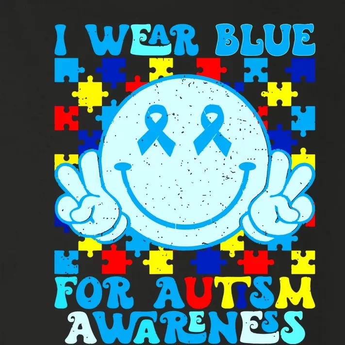 I Wear Blue For Autism Awareness Month Autism Toddler Long Sleeve Shirt