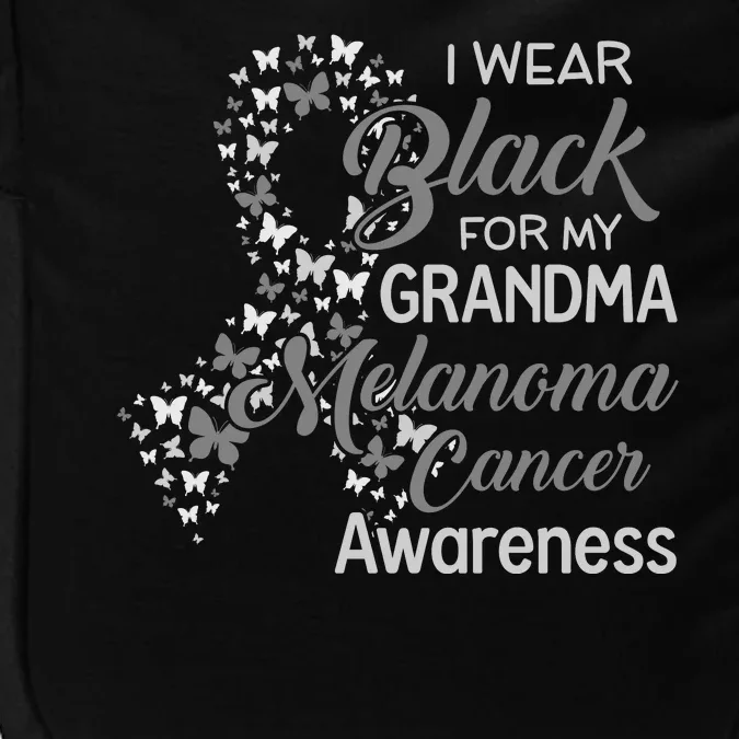 I Wear Black For My Grandma Melanoma Cancer Awareness Impact Tech Backpack