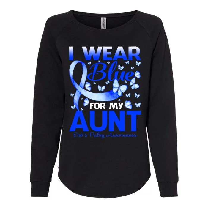 I Wear Blue For My Aunt Erb's Palsy Awareness Great Gift Womens California Wash Sweatshirt