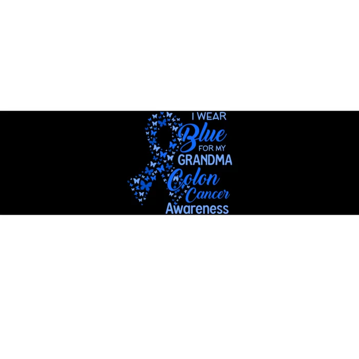 I Wear Blue For My Grandma Colon Cancer Awareness Bumper Sticker