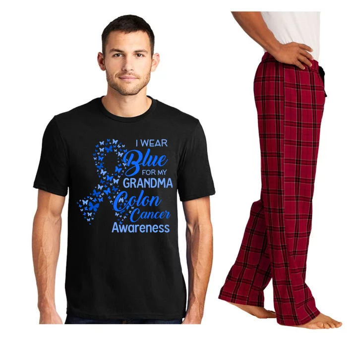 I Wear Blue For My Grandma Colon Cancer Awareness Pajama Set