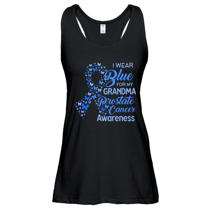 I Wear Blue For My Grandma Prostate Cancer Awareness Ladies Essential Flowy Tank