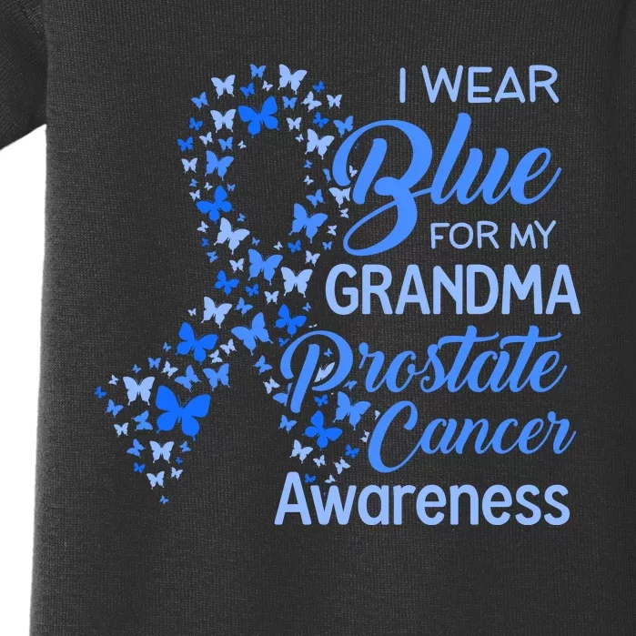 I Wear Blue For My Grandma Prostate Cancer Awareness Baby Bodysuit