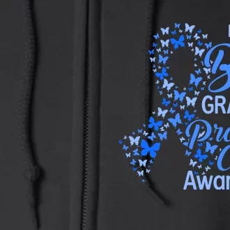 I Wear Blue For My Grandma Prostate Cancer Awareness Full Zip Hoodie