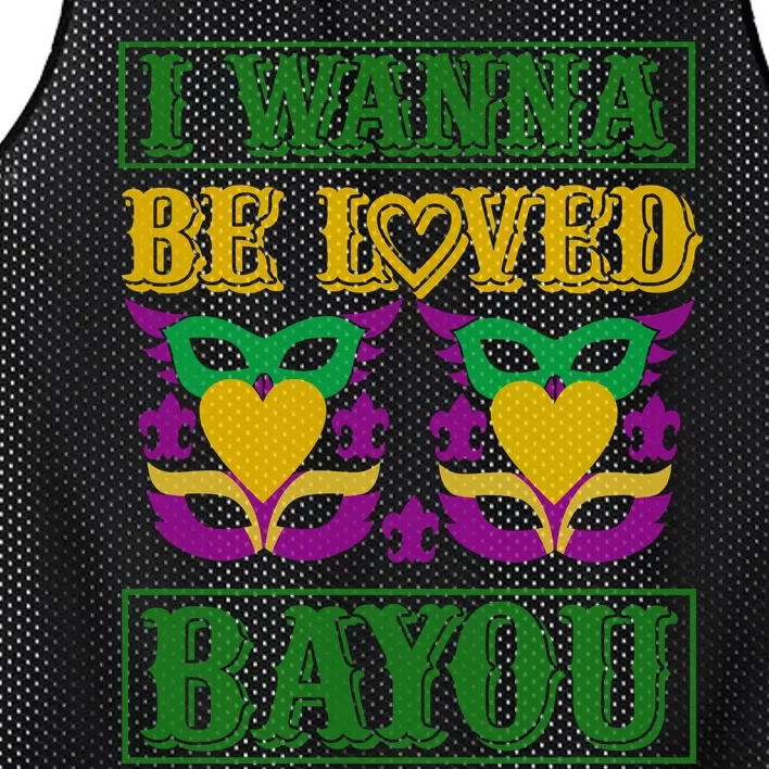 I Wanna Be Loved Bayou Mesh Reversible Basketball Jersey Tank