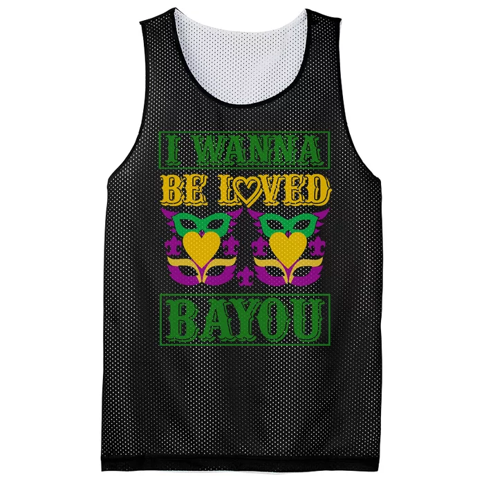 I Wanna Be Loved Bayou Mesh Reversible Basketball Jersey Tank