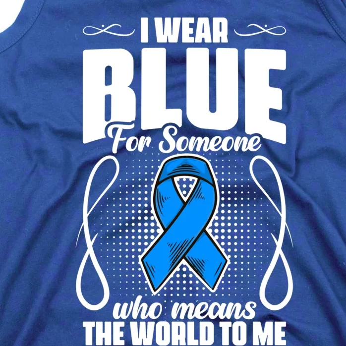 I Wear Blue Diabetes Warrior Diabetic Diabetes Awareness Gift Tank Top