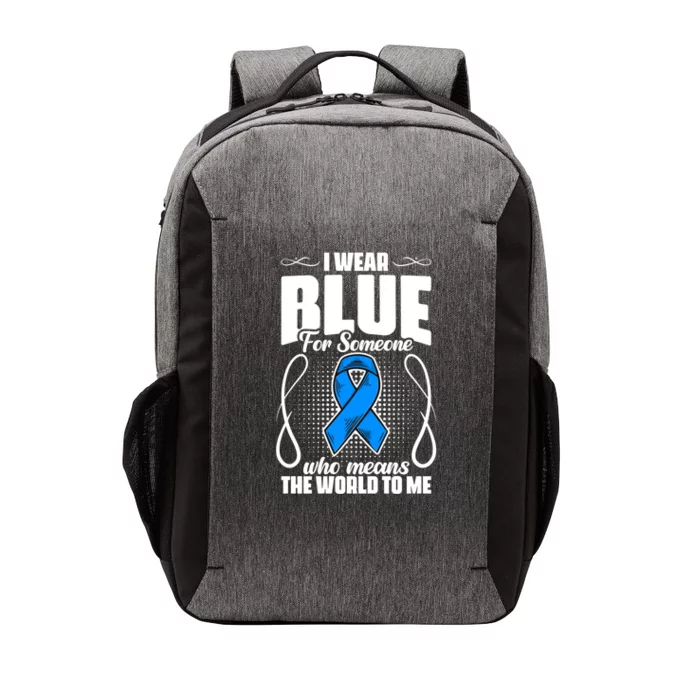 I Wear Blue Diabetes Warrior Diabetic Diabetes Awareness Gift Vector Backpack