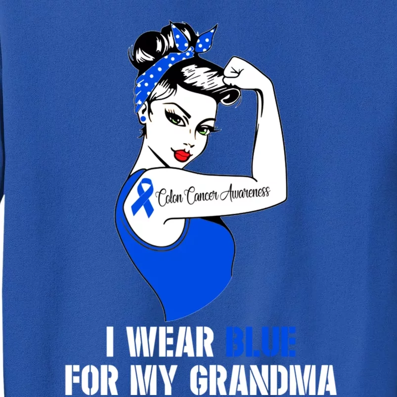 I Wear Blue For My Grandma Colon Cancer Awareness Cute Gift Sweatshirt