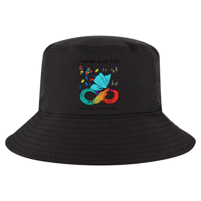 I Wear Blue For Autism Awareness Acceptance Cool Comfort Performance Bucket Hat