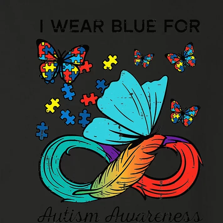 I Wear Blue For Autism Awareness Acceptance Toddler Long Sleeve Shirt