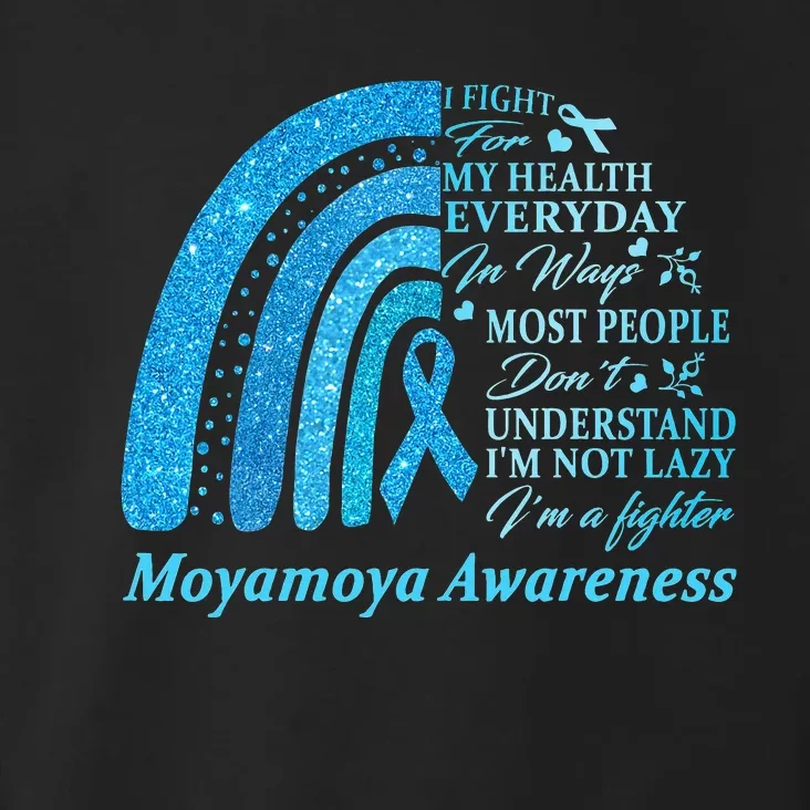 I Wear Blue For Moyamoya Awareness Warrior Toddler Hoodie