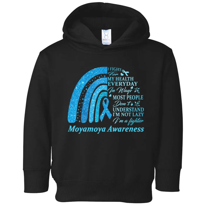 I Wear Blue For Moyamoya Awareness Warrior Toddler Hoodie