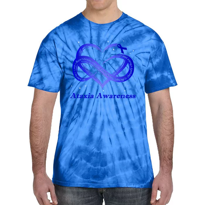 I Wear Blue Taxia Awareness Warrior Gift Tie-Dye T-Shirt