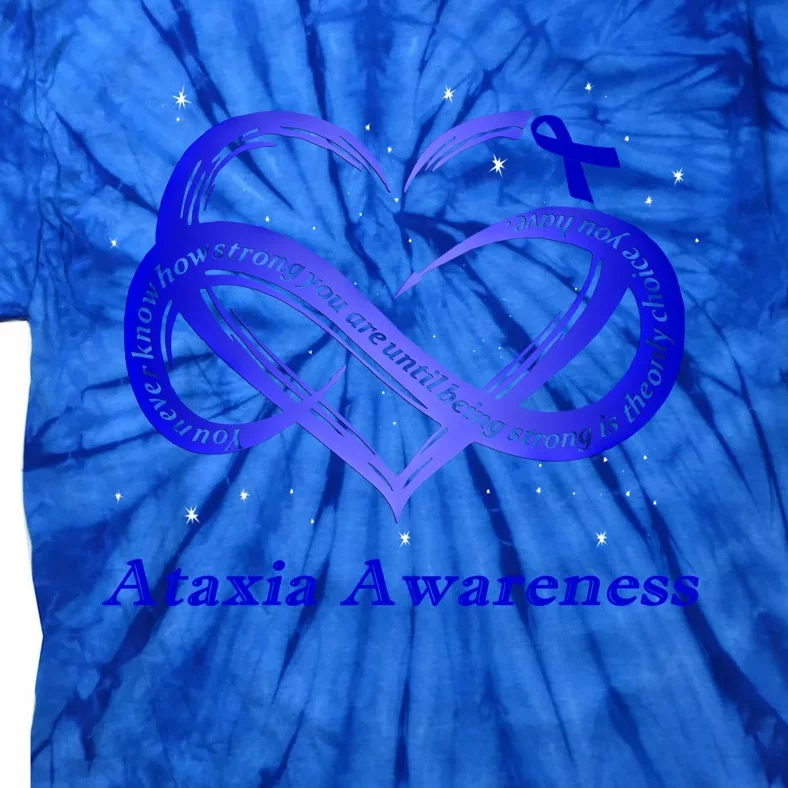 I Wear Blue Taxia Awareness Warrior Gift Tie-Dye T-Shirt