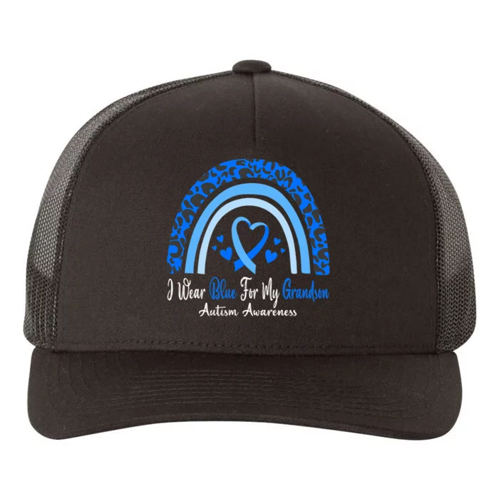 I Wear Blue For My Grandson Autism Awareness Month Yupoong Adult 5-Panel Trucker Hat