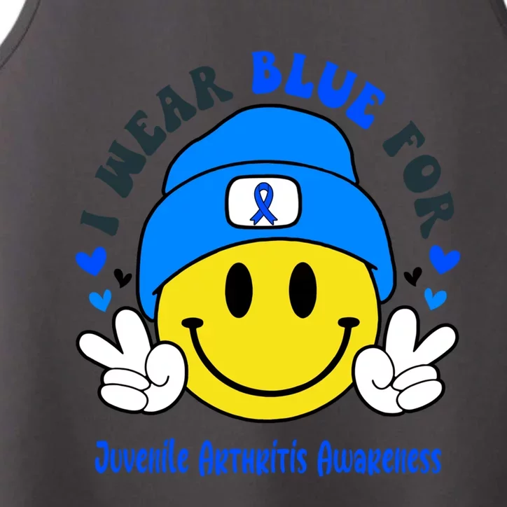 I Wear Blue For Juvenile Arthritis Awareness Funny Gift Performance Tank