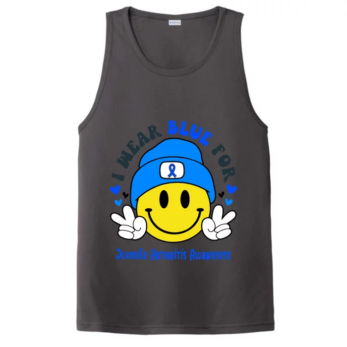 I Wear Blue For Juvenile Arthritis Awareness Funny Gift Performance Tank