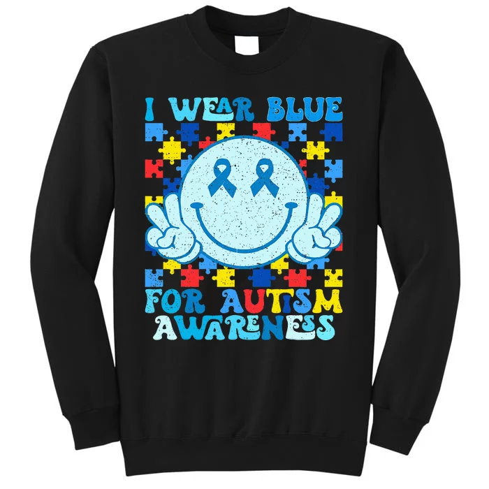 I Wear Blue For Autism Awareness Month Sweatshirt