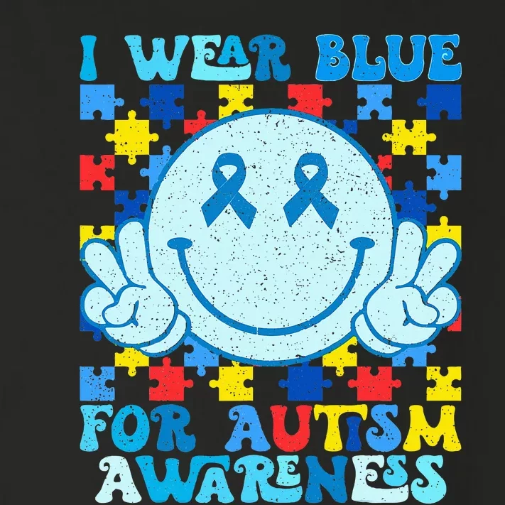 I Wear Blue For Autism Awareness Month Toddler Long Sleeve Shirt