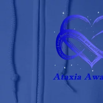 I Wear Blue Taxia Awareness Warrior Great Gift Full Zip Hoodie