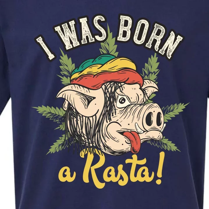 I Was Born A Rasta Sueded Cloud Jersey T-Shirt