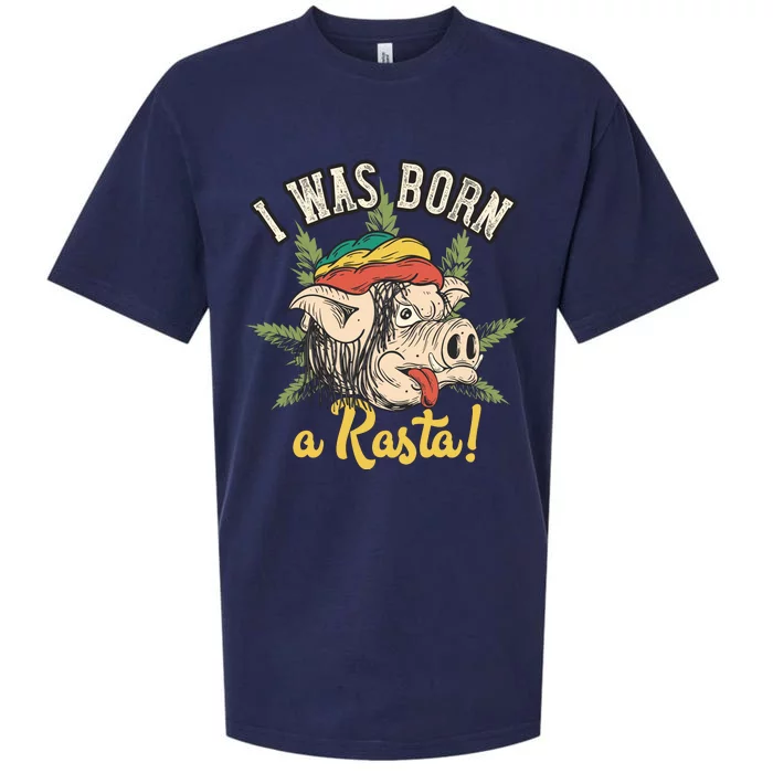 I Was Born A Rasta Sueded Cloud Jersey T-Shirt