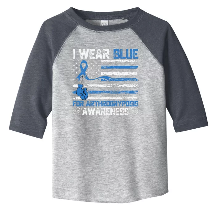 I Wear Blue For Arthrogryposis Awareness Month Toddler Fine Jersey T-Shirt