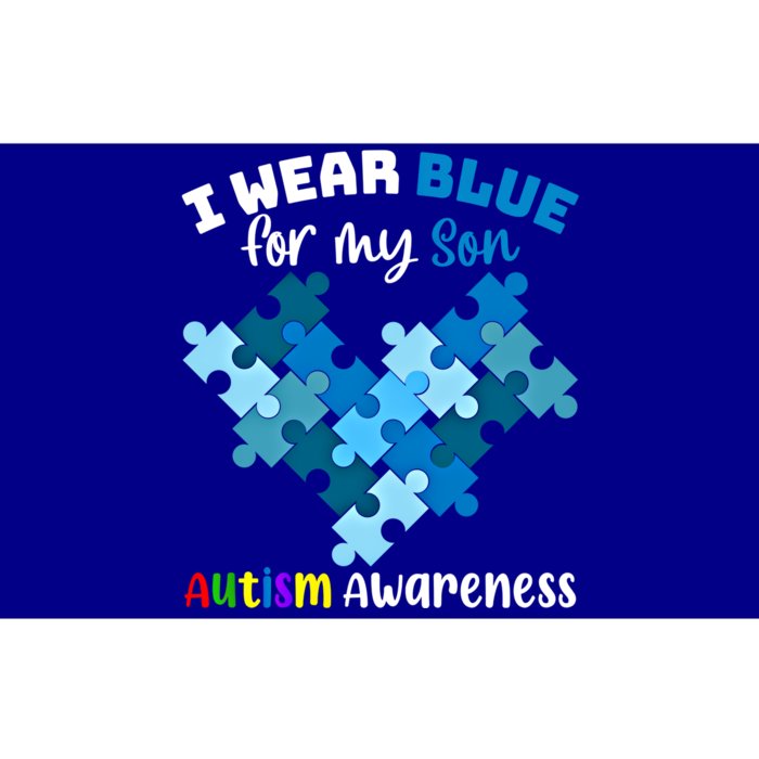 I Wear Blue For My Son Autism Awareness Family Matching Gift Bumper Sticker