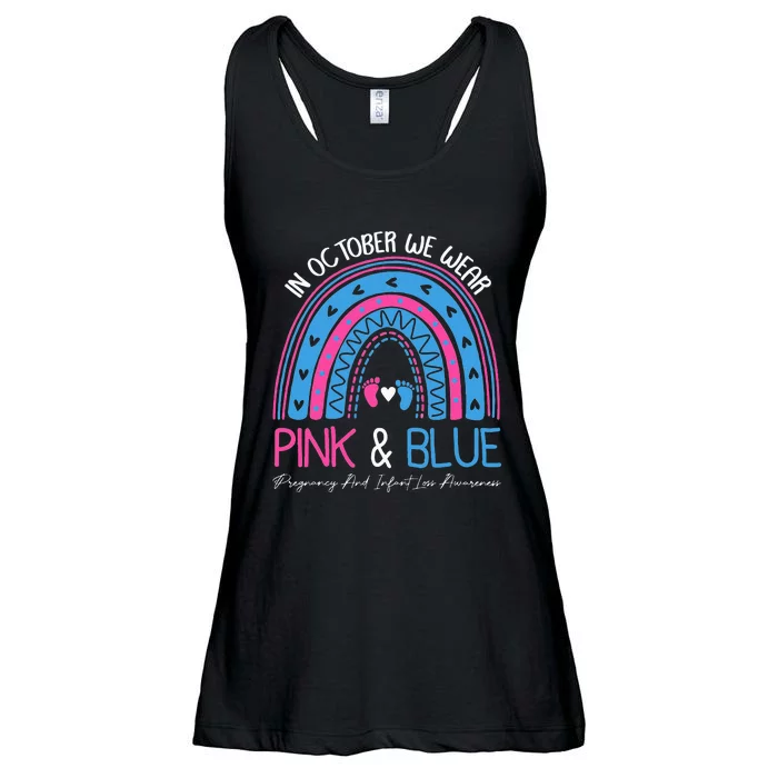 I Wear Blue And Pink Pregnancy Angel Infant Loss Awareness Ladies Essential Flowy Tank